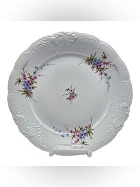 WAWEL ROSE Floral Gold POLAND  10.25" Dinner Plates Set Of 4